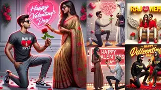 Happy Valentine Day Photo Editing 2025 | Valentines Day Ai Photo Editing Tutorial | Ai Photo Editing