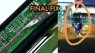 DEAD COF?: How to FINISH THE REPAIR #ledtvpanelrepair #microsoldering