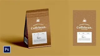 #49 Photoshop Tutorial | Easy Way to Create a 3D Coffee Packaging Mockup in Adobe Photoshop 2020 ...