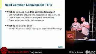 The Circle of HOPE (2018): ATT&CKing with Threat Intelligence