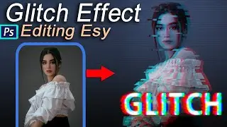 How to create glitch effect photoshop tutorial in hindi||Glitch effect photoshop||