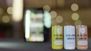 Refreshing Beer Can Ad