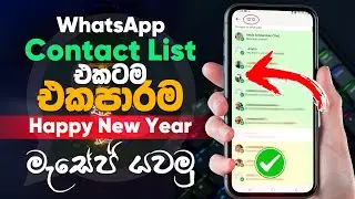 How to send messages to all contact in WhatsApp | හැමෝටම එකපාර මැසේජ් යවමු |sinhala 2025