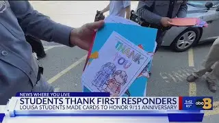 Louisa elementary students make heartfelt cards for first responders on 9/11 anniversary