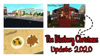 Bloxburg Christmas Update!!-Sleding,meeting Santa, New Foods, etc..