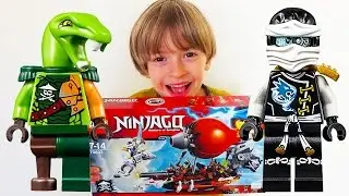 Lego NINJAGO ✌ ВЛОГ Арсения: Пиратский Дирижабль. Подарок Зубной Феи