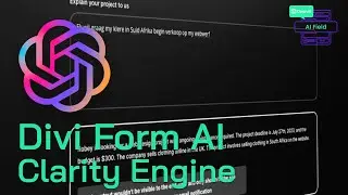 Divi Form AI Clarity Engine, your personal assistant