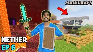 EXPLORING NETHER & BUILDING AUTOMATIC CHICKEN🐔 FARM | AK's Minecraft part 6