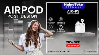 Photoshop Tutorial | AIRPOD Post Design Ideas in Photoshop