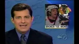 San Jose Sharks @ Chi. Blackhawks (highlights) - Jan. 2, 2000 - Jocelyn Thibault, Jean-Pierre Dumont