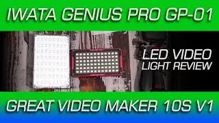 Iwata Genius Pro 144 LED Light and GVM 10s RGB Light Reivew
