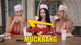 In N Out muckbang with Emily Norman and Holly Hot Wife