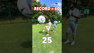 How Long Can 2 Pro Footballers Juggle World’s Biggest Football?
