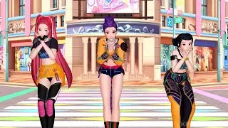 [MMD] Ai♡Scream!(愛♡スクリ～ム！) AiScReam - Huntrix Rumi, Zoey, Mira dance Kpop Demon Hunters Huntr/x