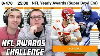 Can We Complete The ULTIMATE NFL Award Show Quiz