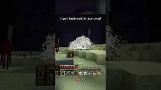 i got bedrock in minecraft survival