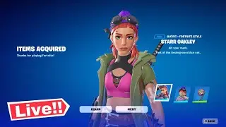 🔴 STARR OAKLEY FORTNITE ITEM SHOP LIVE Today! (Fortnite Chapter 5)