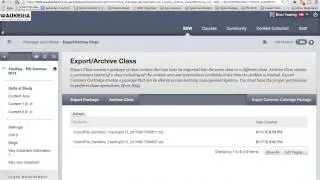 Blackboard 9 - Export and Import Course Package to Copy Content Between Courses