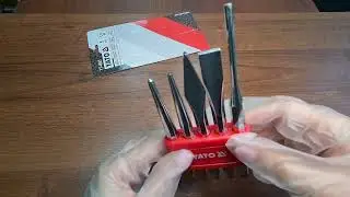Зубила и керны YATO в наборе 5 шт, CrV60, 120, 125 и 150 мм, YT-4695