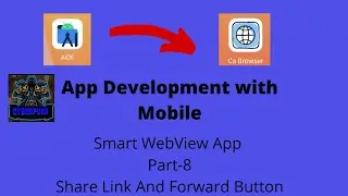 Smart WebView App Part-8. How to add share link and forward button in webview app.