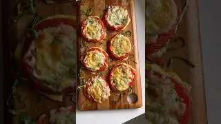 I lose weight eating these Cheesy Baked Tomato Slices 