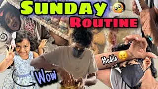 Sunday morning routine 😫saanu went out 🤧|🤷‍♂️| போதும் டா சாமி 🥵🤯#saanvikashree