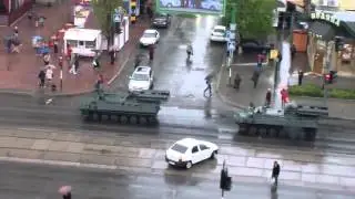 ЛНР  передвижение военной техники ополчения  the militia movement of equipment Lugansk