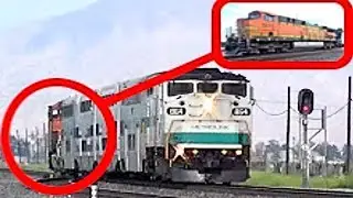 *RARE* Metrolink 864 (with BNSF 5615) @ Rose Ave (Oxnard, CA)