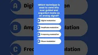 Which technique sends bits as analog signals over various media?