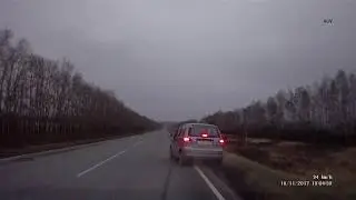 Вытащила Матиз из заноса на 100 км/ч!