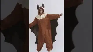 Adult Bat Onesie Handmade Animal Design Costumes Pajamas Cosplay Hoodie