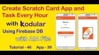 Create Scratch Card App || Task Only After an Hour or a several time System using Firebase DB
