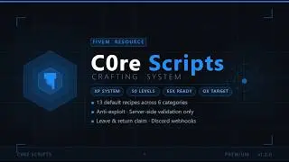 [ESX] [PAID] Crafting System | Fivem Script