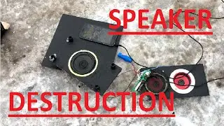 Portable Speaker Destruction