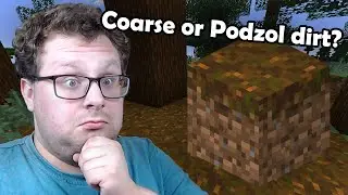 Should I use Coarse dirt or Podzol dirt for my build?