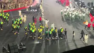 Jamaica Attempting to Leave the 2022 Commonwealth Games Opening Ceremony