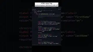HTML Input Tag with Autocomplete Attribute: OFF Value Explained! 