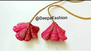 simple latkan making #latkan #latkanmakingathome #flowerlatkan  latkan for blouses kurties lehenga