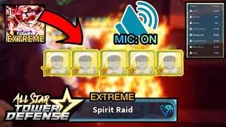 Beating Spirit Raid Extreme (Mic On) - All Star Tower Defense