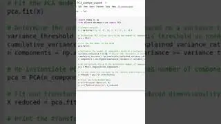 Principal Component Analysis(PCA) example in Python