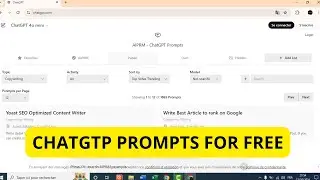 Comment Utiliser Gratuitement les Meilleurs Prompts pour Chatgpt (AIPRM EXTENSION)