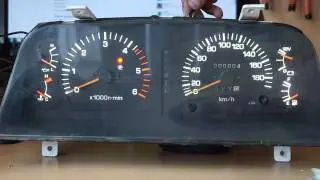 Toyota Land Cruiser 80 приборная панель - пересвет