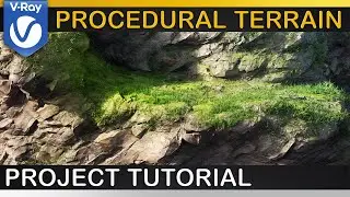 V-Ray | PROCEDURAL TERRAIN | Fully Automated Shading Setup