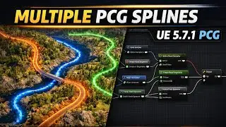 UE5.7 Procedural Spline Paths Using PCG System