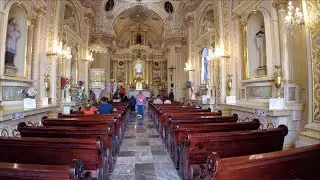 Cholula - Mexico beautiful places - Spanish church on a Mexican Pyramid - 360 virtual tour - 4k