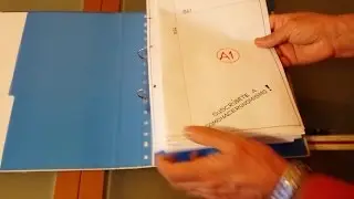 How to fold DIN A1 to fit in DIN A4 ring binder