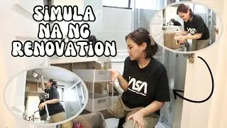 SIMULA NA ANG PAG RENOVATE SA MGA CR + TANGGALIN NA NATIN ANG MGA GAMIT | AustriaFamilyVlogs