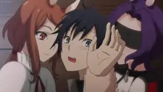 Monster Girl Doctor Kay and Lorna try to seduce Glenn eng sub