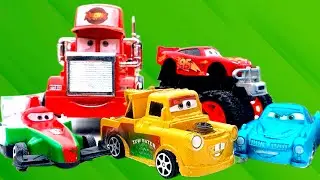 Looking for Disney Pixar Cars, Lightning McQueen, Mack, Sally Carrera, Tow Truck, Francesco