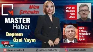Master Haber TV Deprem Özel yayını